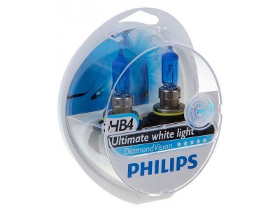 Галогенные лампы Philips Diamond Vision 5000k HB4 12v 55w 9006dvs2