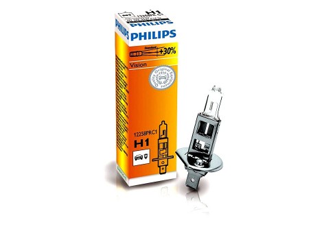 Галогенная лампа  Philips Vision +30% H1 12v 55w 12258prс1