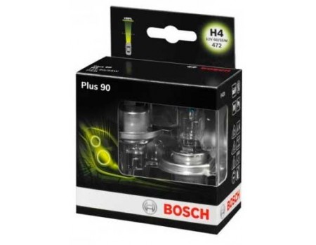Галогенные лампы Bosch H4 Plus +90% 12v 60/55w 1987301074