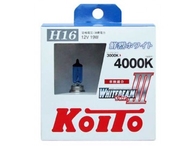 Галогенные лампы KOITO WHITEBEAM III H16 12v 19w P0749W