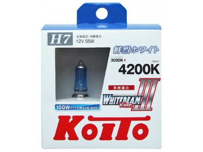 Галогенные лампы KOITO WHITEBEAM III H7 12v 55w P0755W