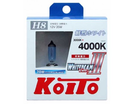Галогенные лампы KOITO WHITEBEAM III H8 12v 35w P0758W