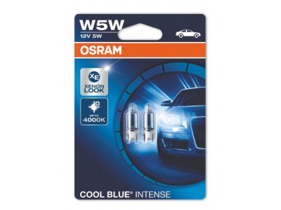 Лампа Osram Cool Blue Intense W5W 12v 5w 2825HCBI-02B