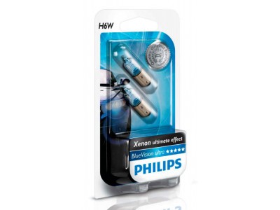 Лампа Philips H6W Blue Vision Ultra 12036bvb2