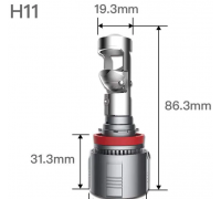 Светодиодные лампы H11 Mini LED Lens DC 12-24V, 30W*2, 5000K