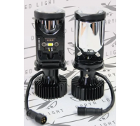 Светодиодные лампы H4 Mini LED Lens DC 12-24V, 35W*2, 6000K