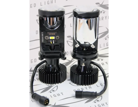 Светодиодные лампы H4 Mini LED Lens DC 12-24V, 35W*2, 6000K
