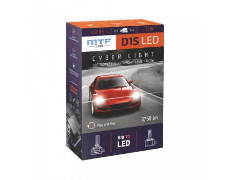 Светодиодная лампа D1S MTF Cyber Light 6000К DPD1S6