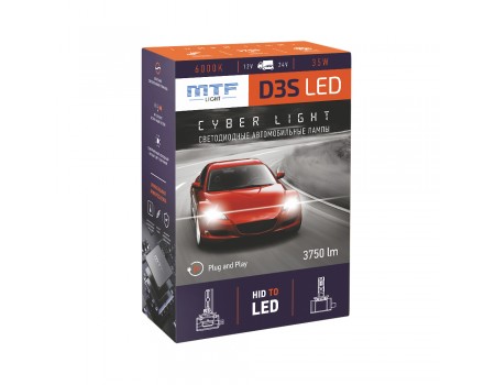 Светодиодная лампа D3S MTF Cyber Light 6000К DPD3S6