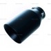 Насадка на глушитель (выхлопную трубу) из нержавеющей стали черная со скосом pm7382