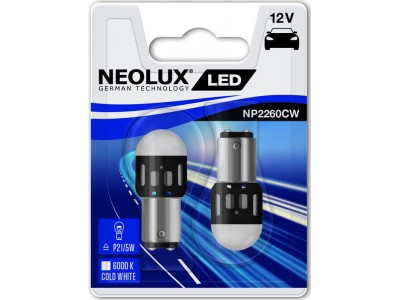 Светодиодная лампа Neolux P21/5W LED Exterior 6000K 12v белая NP2260CW-02B