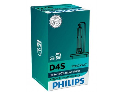 Ксеноновая лампа D4S Philips X-treme Vision gen2 +150% 42402xv2s1 42402xv2c1