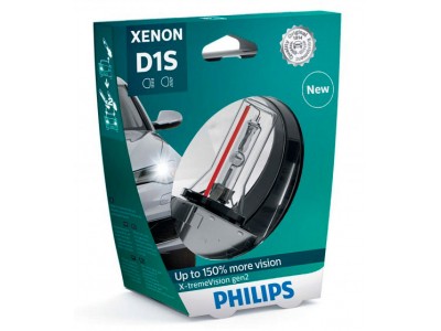 Ксеноновая лампа D1S Philips X-treme Vision gen2 +150% 85415xv2s1 85415xv2c1