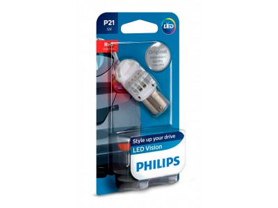 Светодиодная лампа  Philips P21W Led Vision 12v 12839redb1