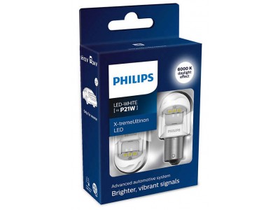 Светодиодная лампа Philips P21W X-tremeUltinon LED gen2 12/24v белая 11498XUWX2