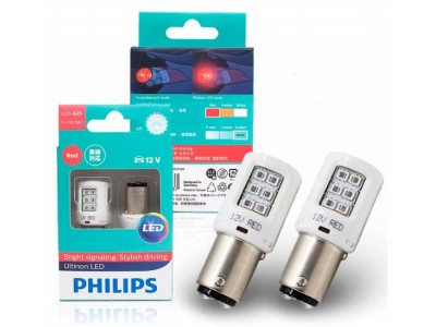 Светодиодная лампа 2-х контактная Philips P21/5W Ultinon LED 12v 11499ulrx2