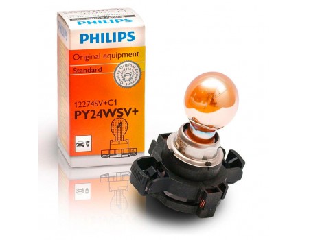Лампа Philips PY24W SilverVision 12v 24w 12274svc1
